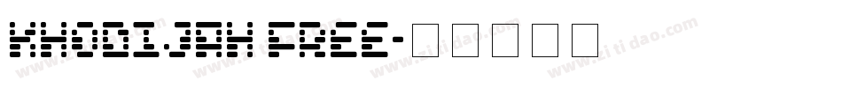 Khodijah Free字体转换
